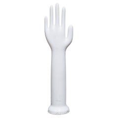 Retro West German Glazed Porcelain Factory Rubber Glove Molds, c.1987  (FREE SHIPPING)