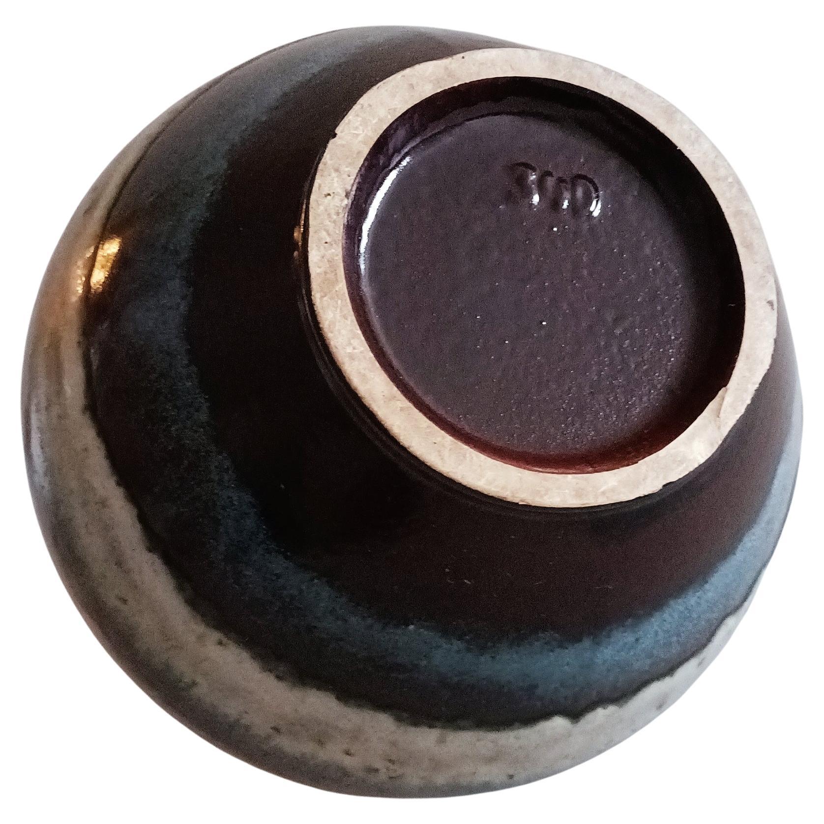 Große Westdeutsche Vintage-Vase aus Keramik mit Henkel von Ruscha, 1950er Jahre 4
