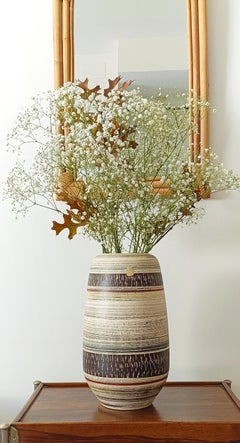 Mid Century West German Art Pottery Large Ceramic Vase by Spara, 1950s