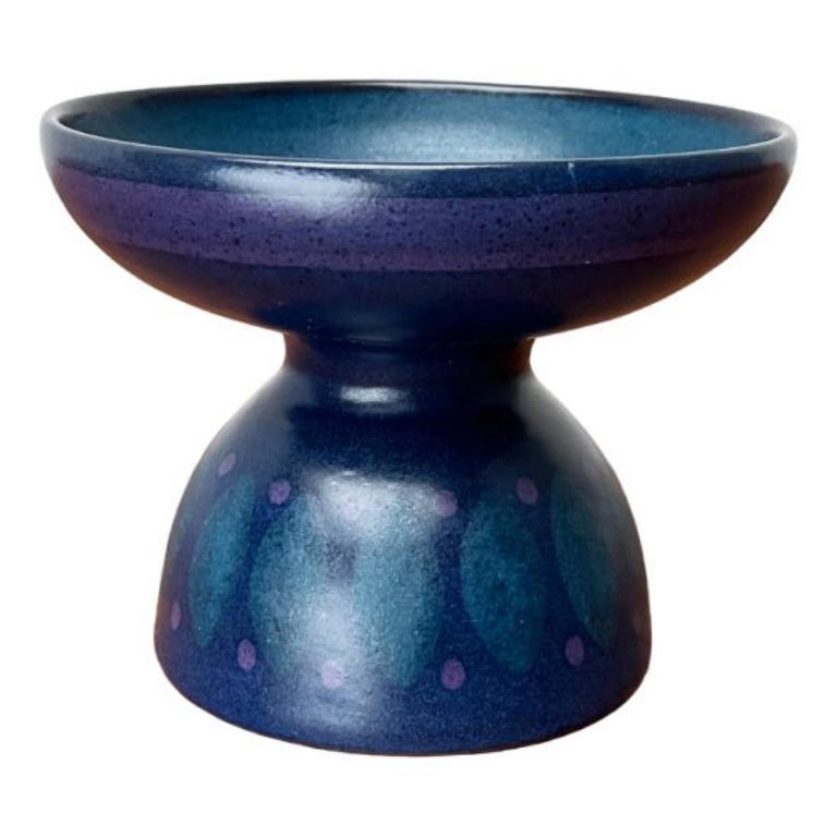 Vintage West German Pottery Kerzenständer von KMK, 1970er Jahre