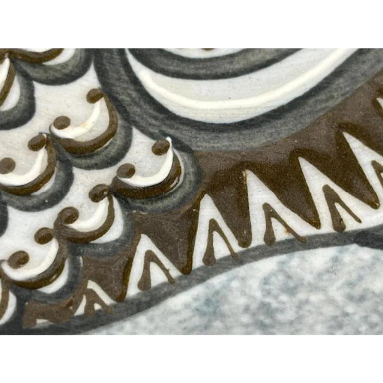West German Pottery Wandteller mit Hahn-Design, 1970er Jahre im Angebot 6