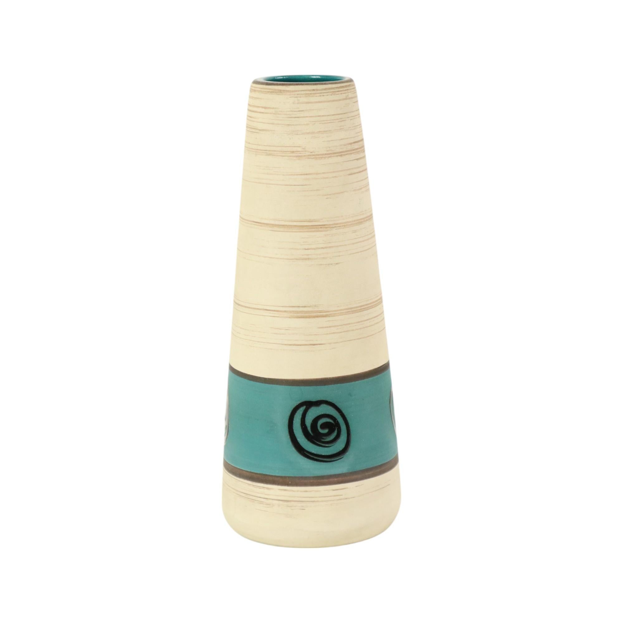 Tedesco Vaso d'epoca della Germania occidentale Scheurich Ceramica del Medioevo 532-28 in vendita