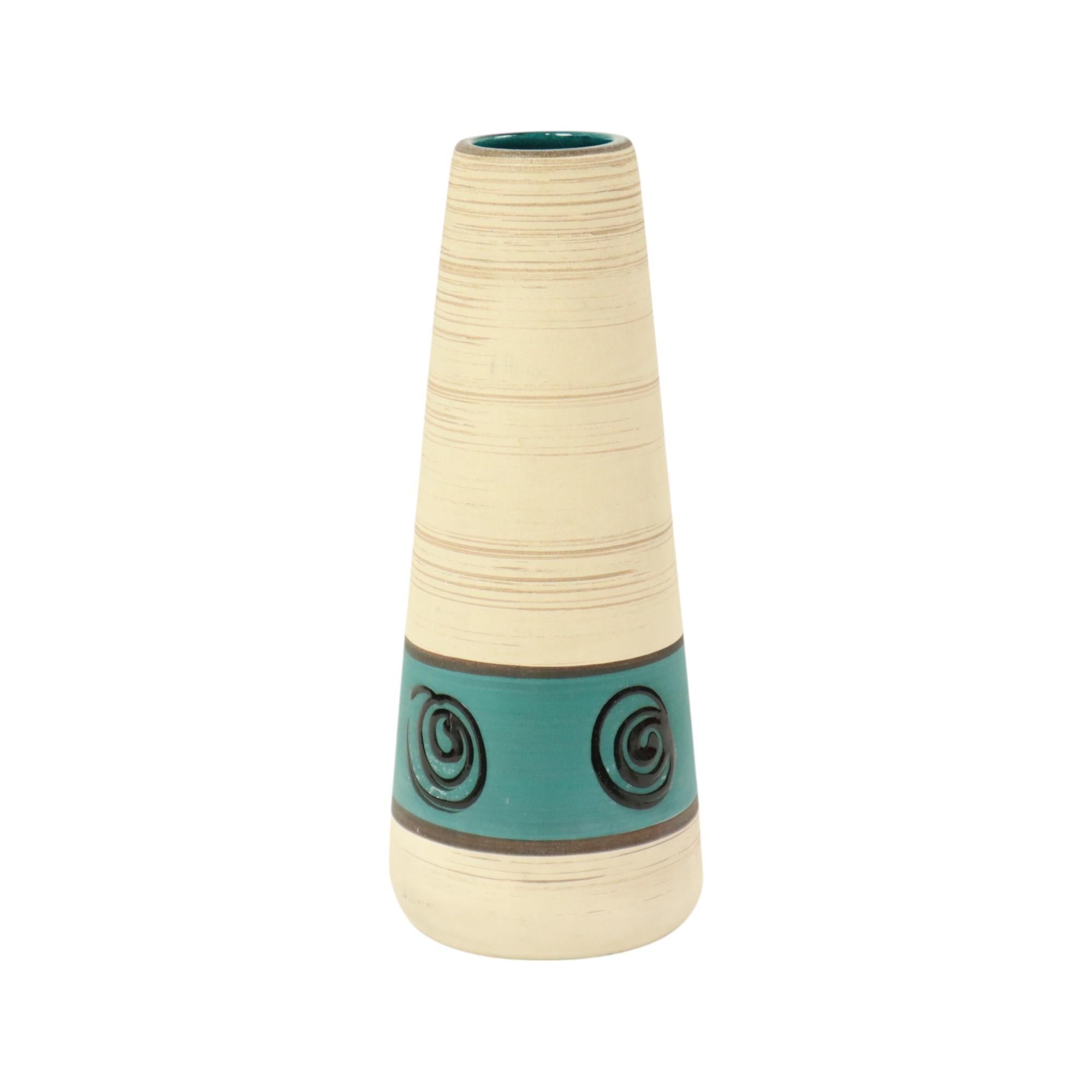 Vaso d'epoca della Germania occidentale Scheurich Ceramica del Medioevo 532-28 In condizioni ottime in vendita a Poperinge, BE