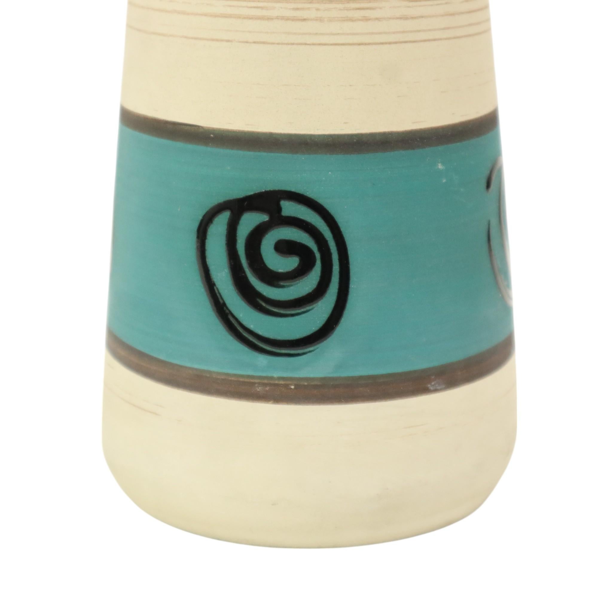 Vaso d'epoca della Germania occidentale Scheurich Ceramica del Medioevo 532-28 in vendita 2
