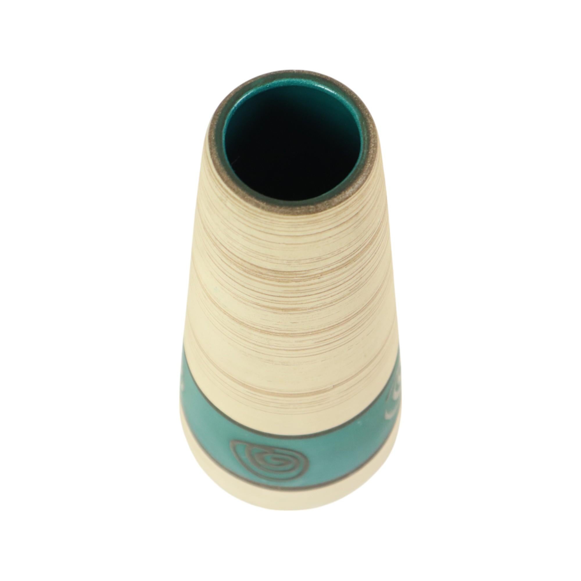 Vaso d'epoca della Germania occidentale Scheurich Ceramica del Medioevo 532-28 in vendita 3