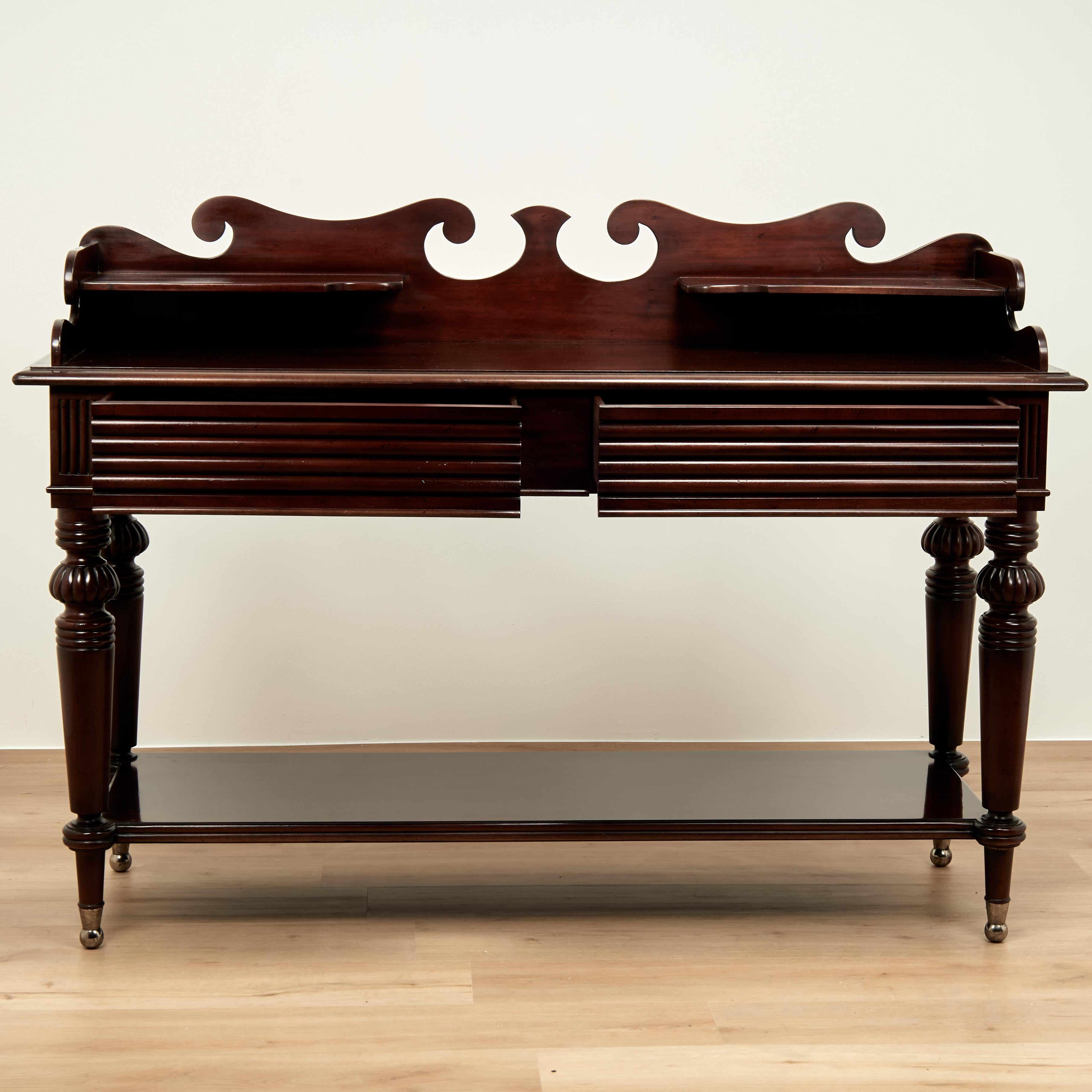 British Colonial Vintage West Indies Style Server or Sideboard by Baker For Sale
