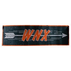 Vintage West Nebraska Express (WNX) Railroad Painted Tin Sign
