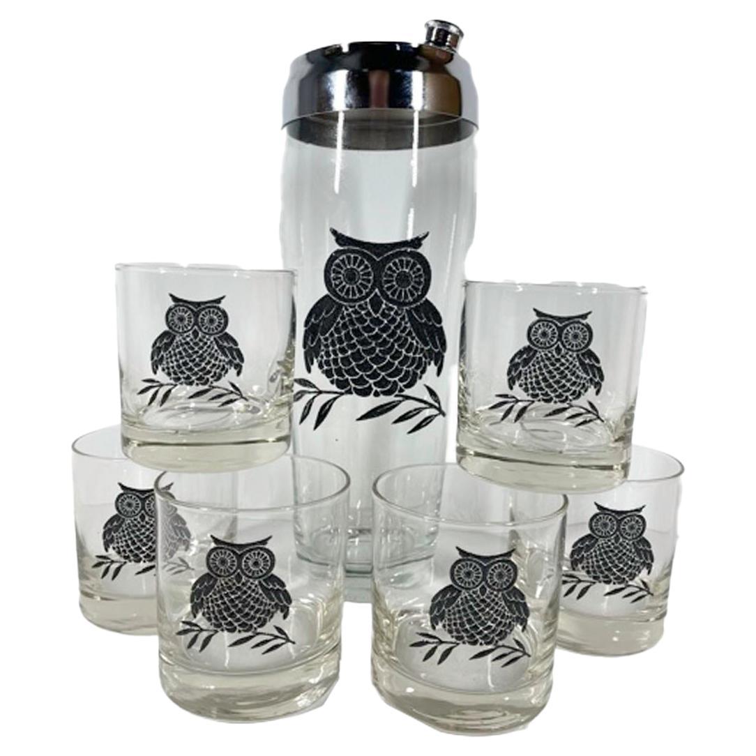 Vintage West Virginia Glass, Owl and Six For Sale at 1stDibs