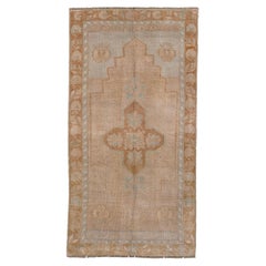 Vintage Western Anatolian Oushak Rug 