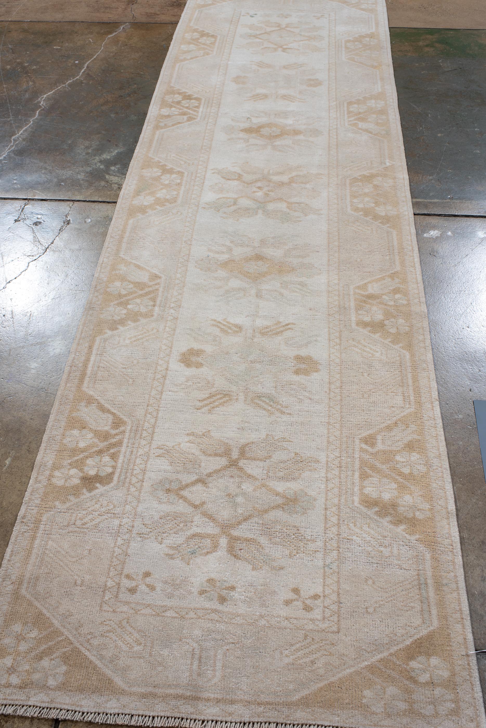 Hand-Knotted Vintage Western Anatolian Turkish Runner For Sale