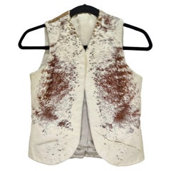 Vintage Western Cowhide Vest