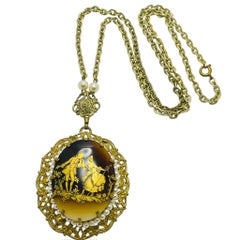 Collier vintage WESTERN GERMANY ton or