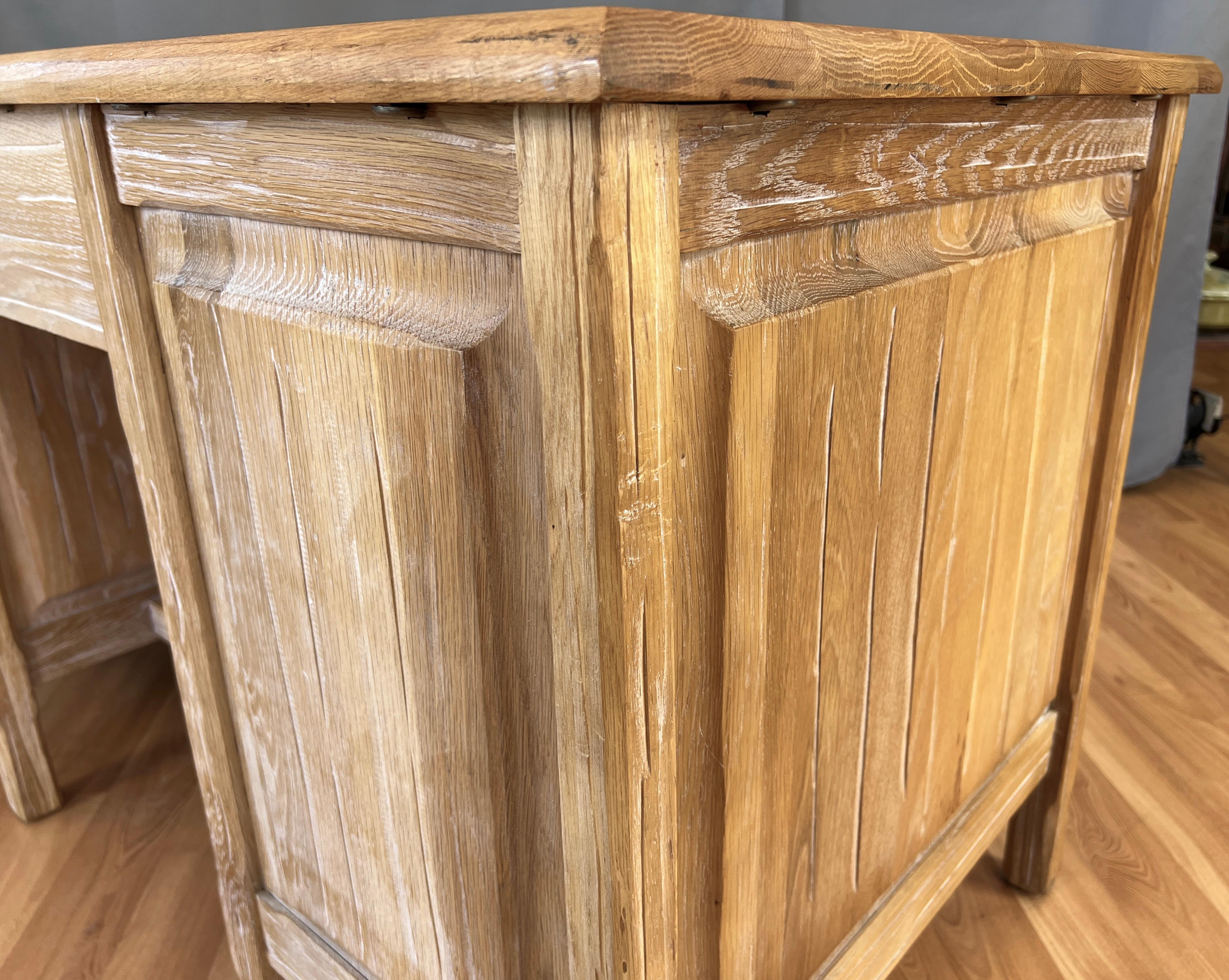 Vintage Western Style a Brandt "Ranch Oak" Desk and Chair at 1stDibs