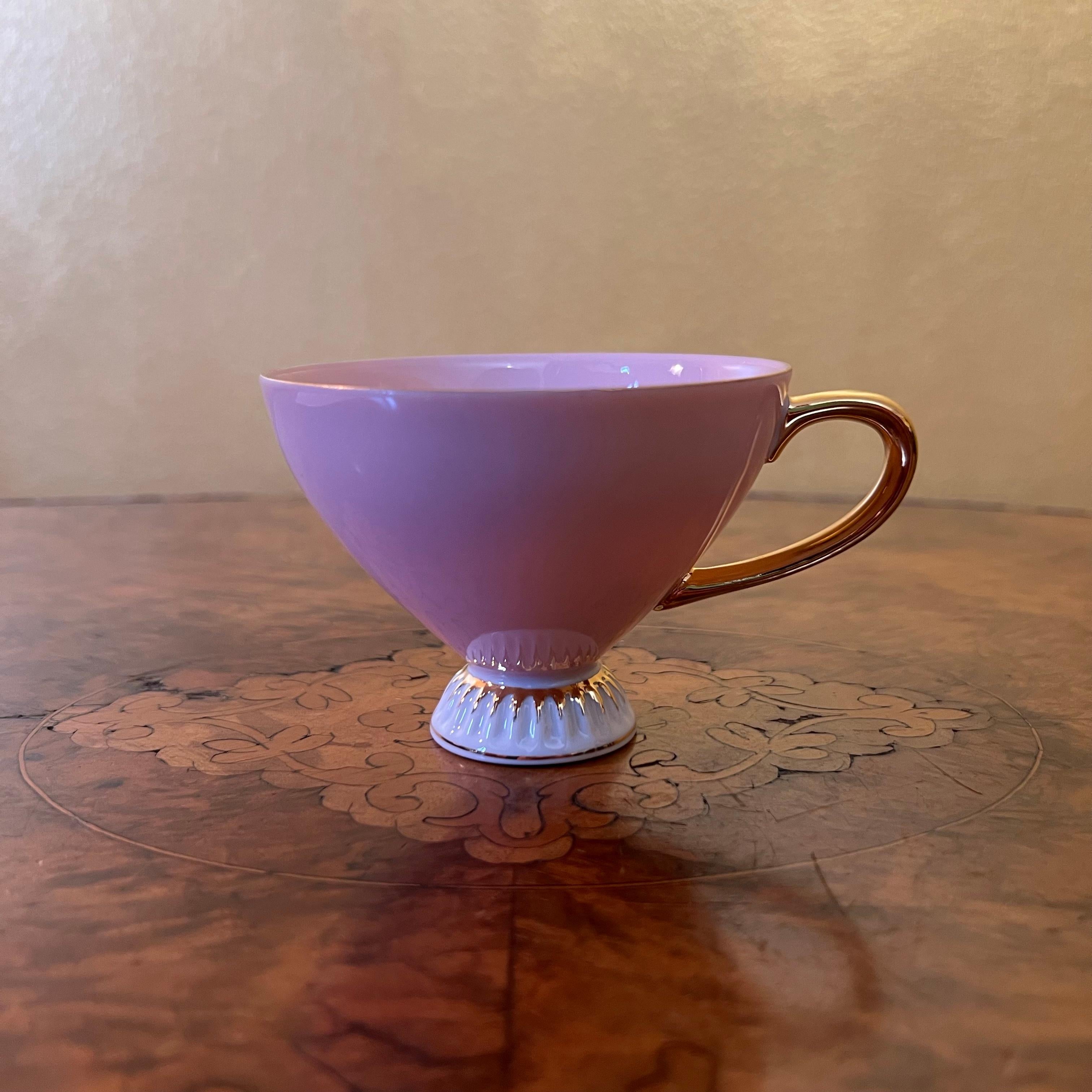 Vintage Westminster Rosa Teetasse & Tennis Set im Zustand „Gut“ im Angebot in EDENSOR PARK, NSW