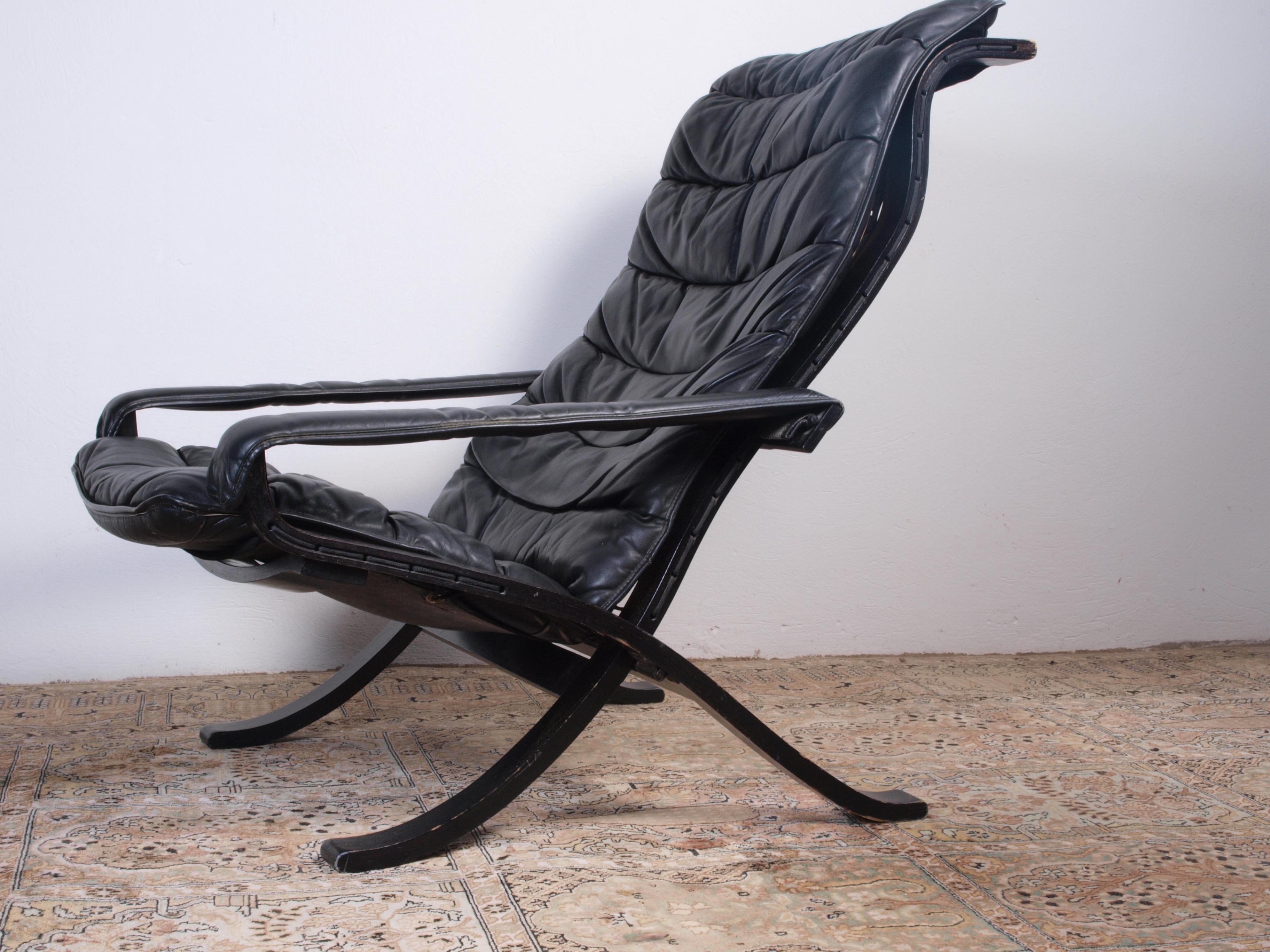 Beech Vintage Westnofa Lounge Chair – Ingmar Relling 1970s Design
