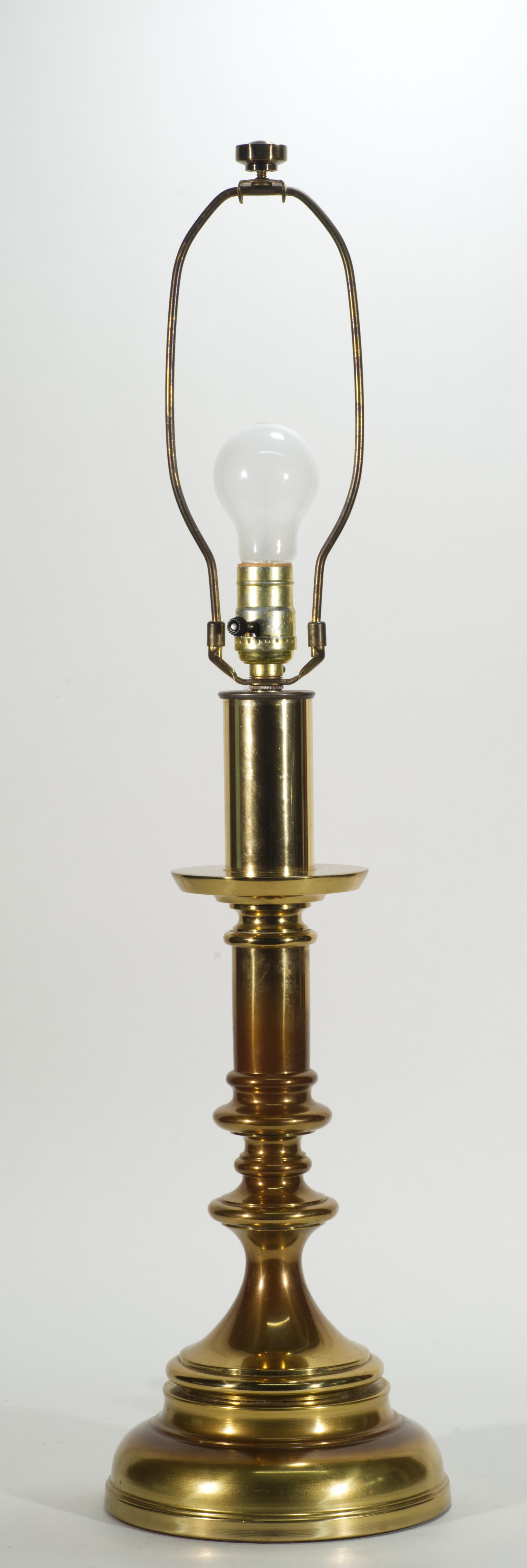 Neoclassical Vintage Westwood Industries Large Bronze Baluster Table Lamp For Sale