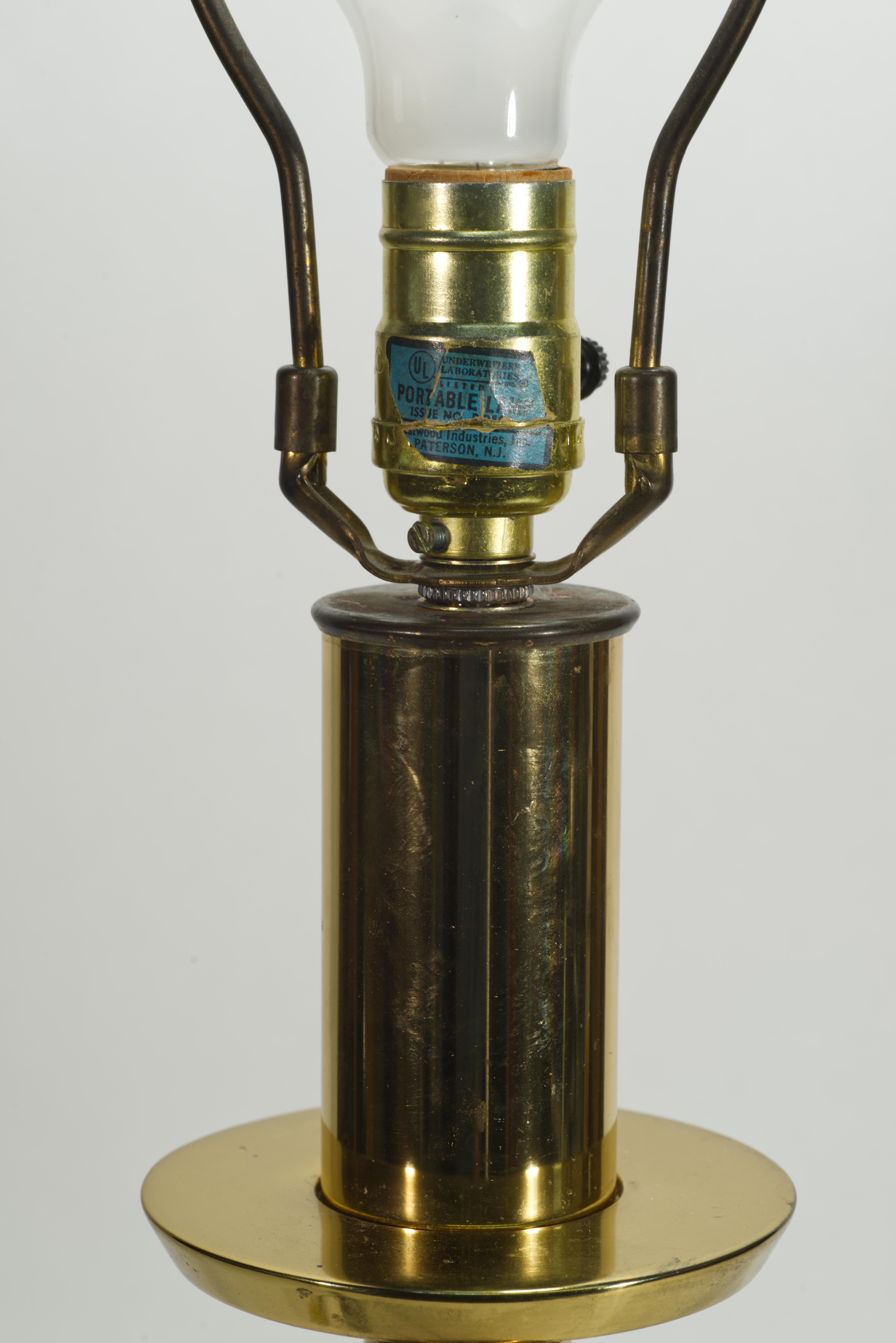 Polished Vintage Westwood Industries Large Bronze Baluster Table Lamp For Sale