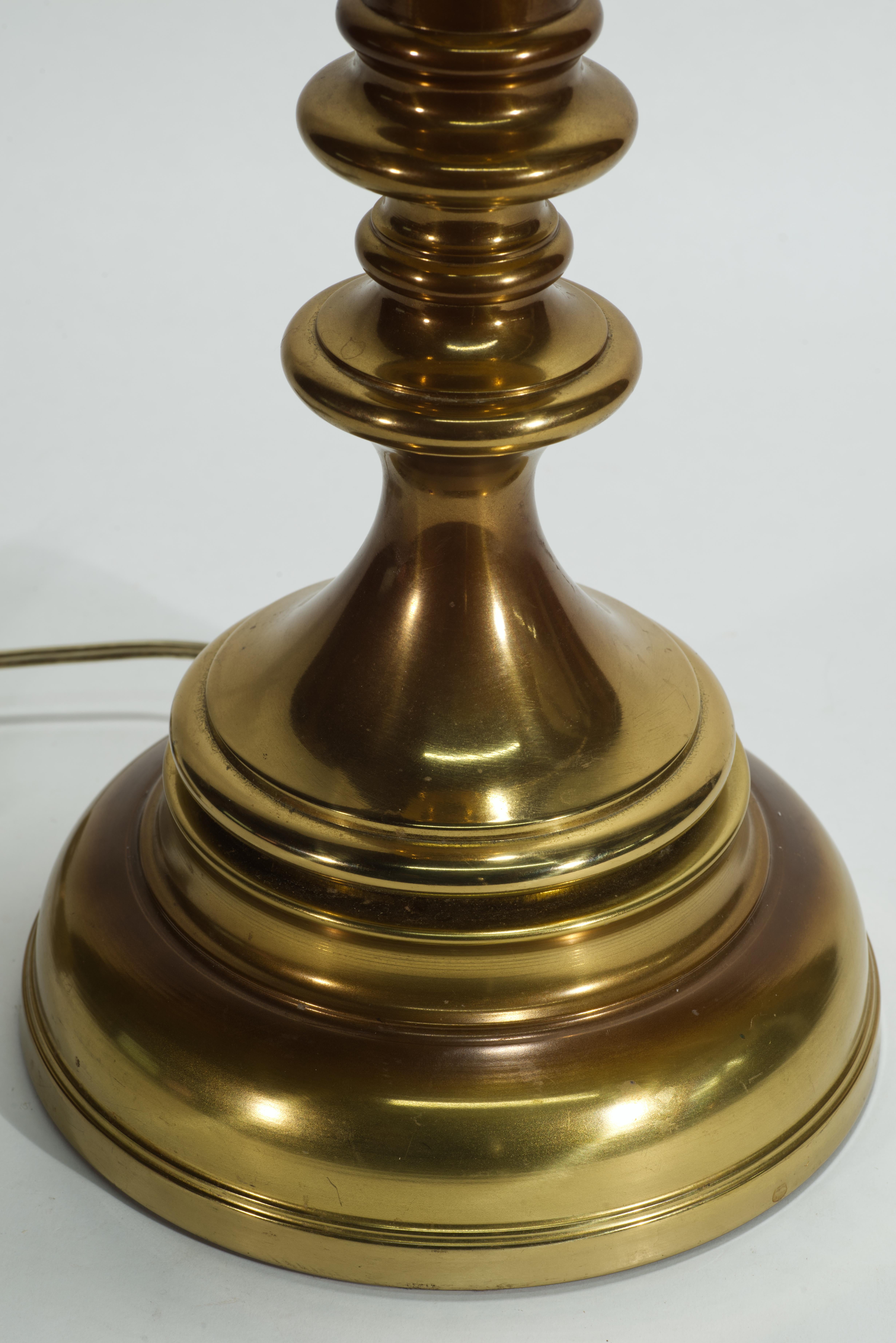 Vintage Westwood Industries Large Bronze Baluster Table Lamp In Good Condition For Sale In Clifton Springs, NY