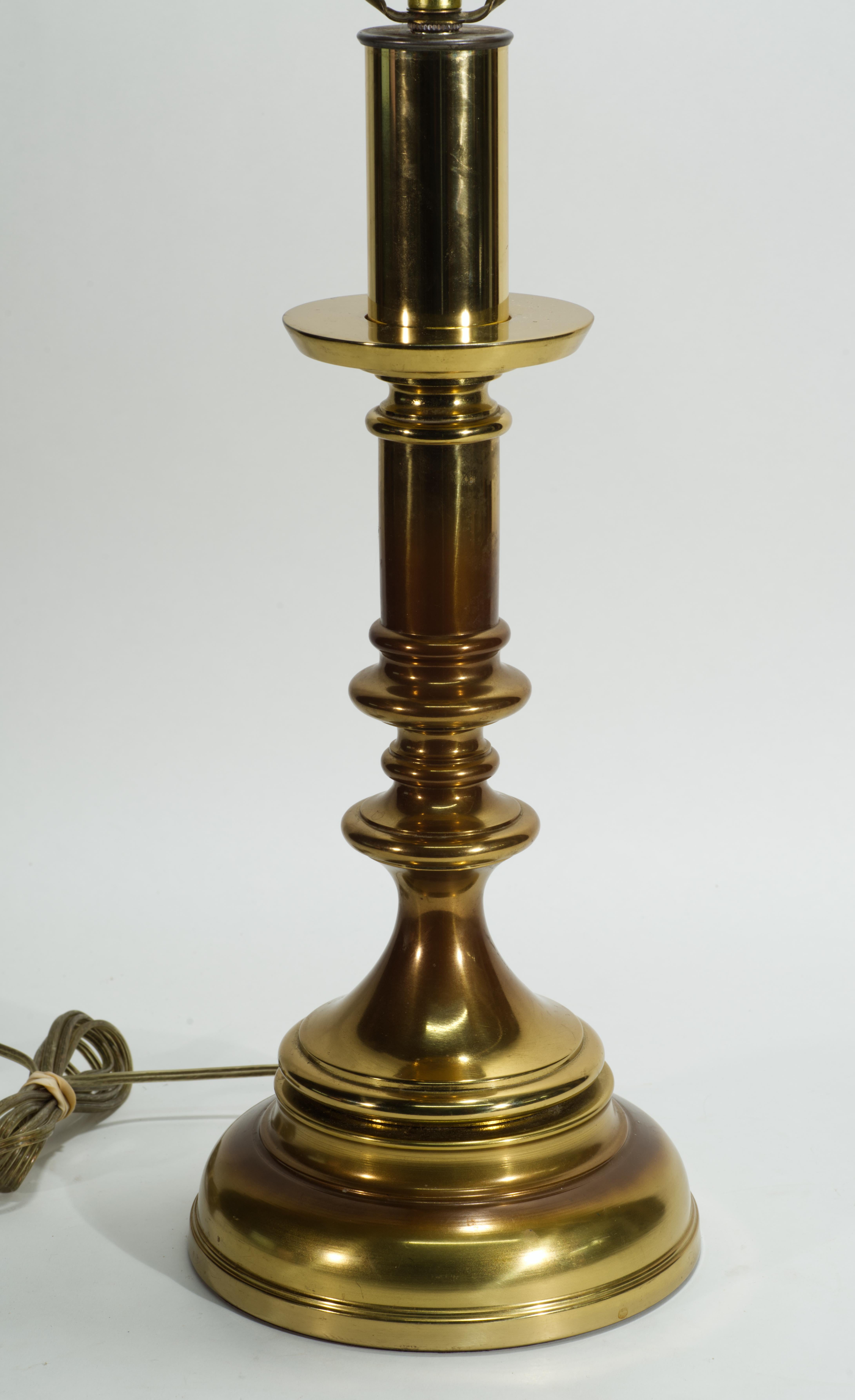 20th Century Vintage Westwood Industries Large Bronze Baluster Table Lamp For Sale