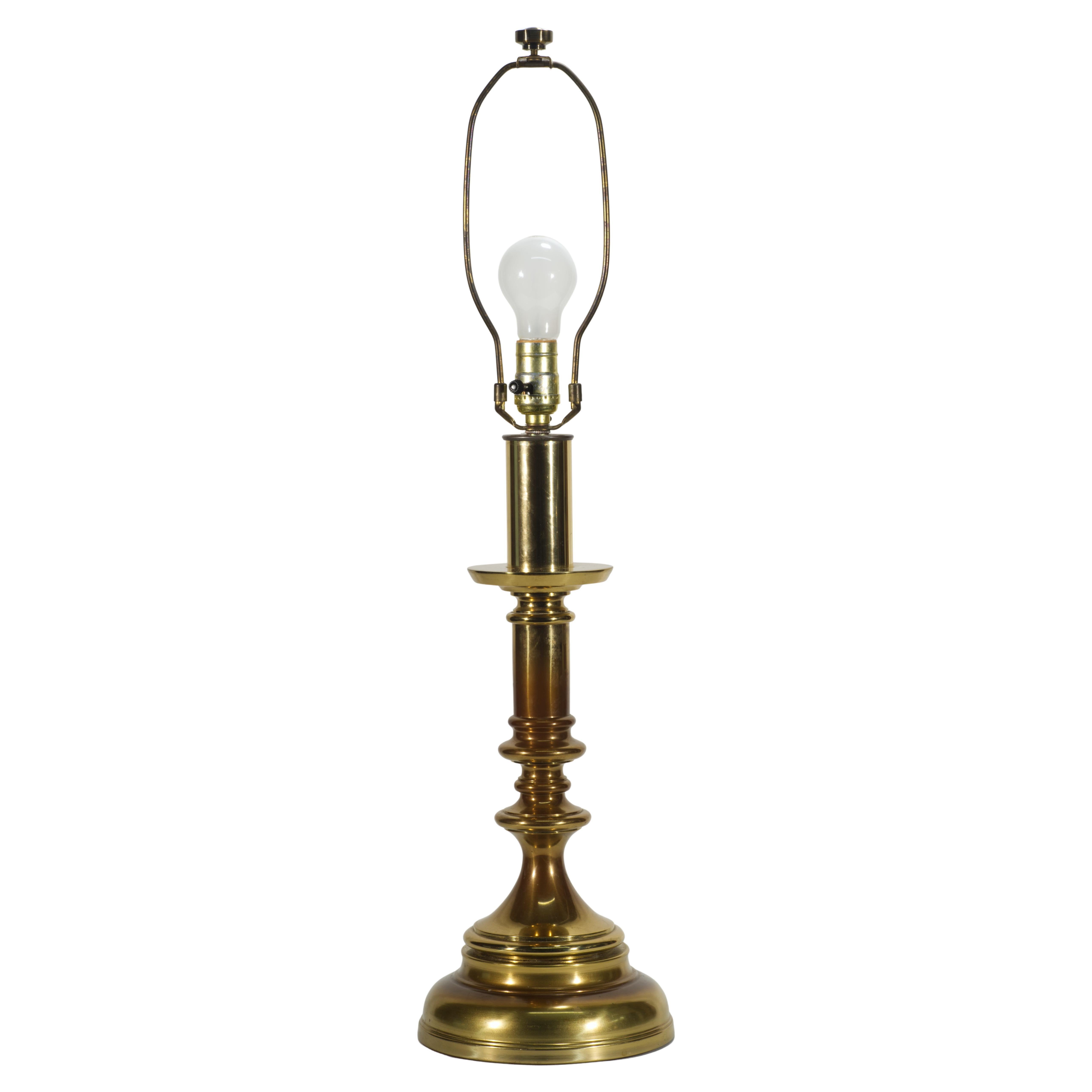 Lampada da tavolo a balaustro grande in bronzo Westwood Industries d'epoca