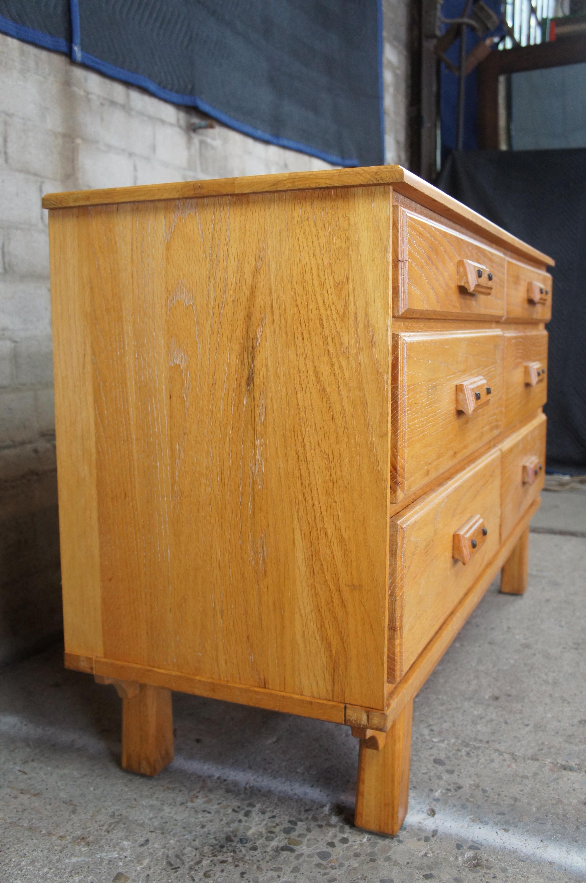 Vintage Westwood of Texas Desert Oak Double Dresser Ranch Southwestern Chest 3