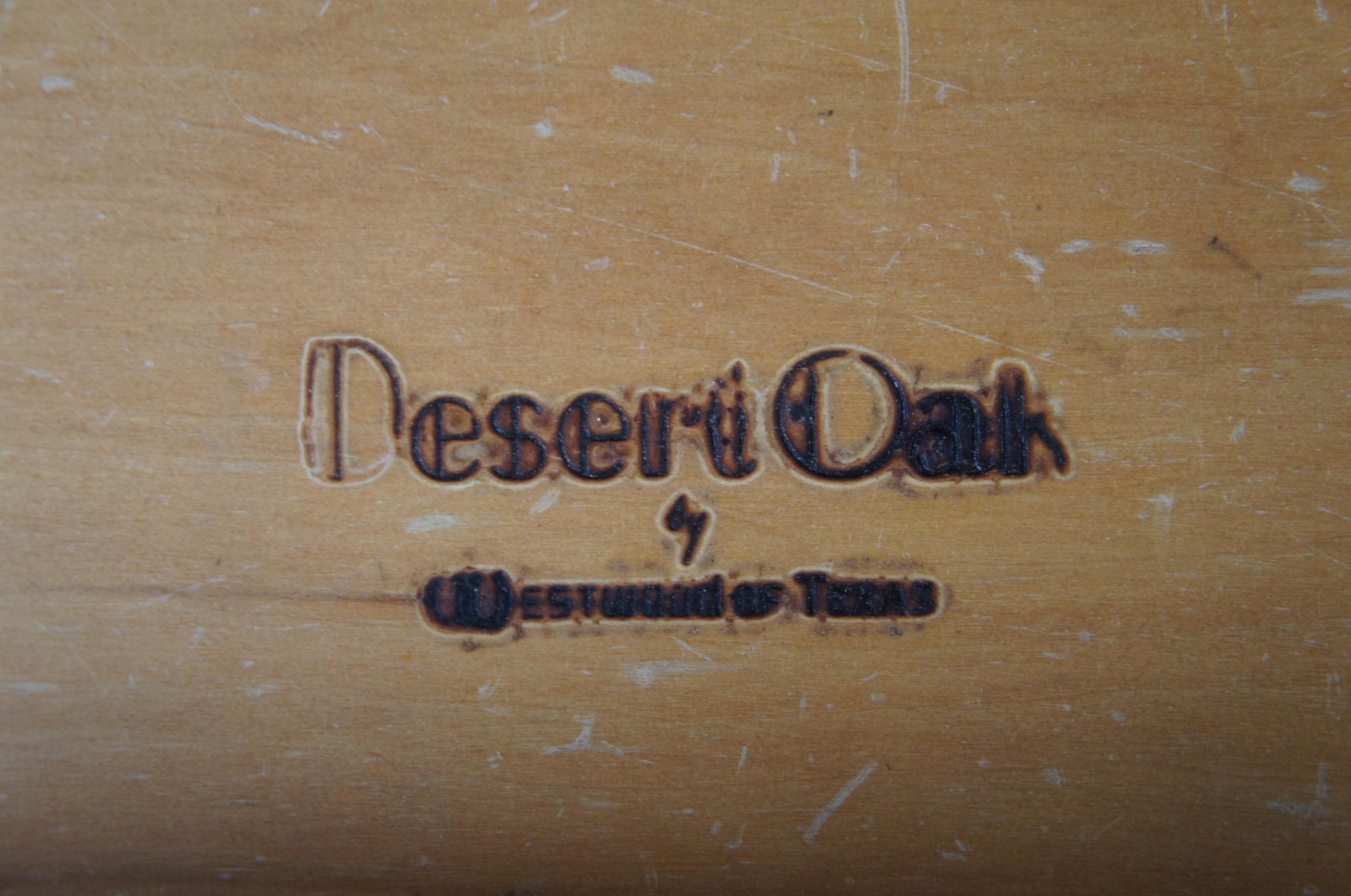 20th Century Vintage Westwood of Texas Desert Oak Double Dresser Ranch Southwestern Chest
