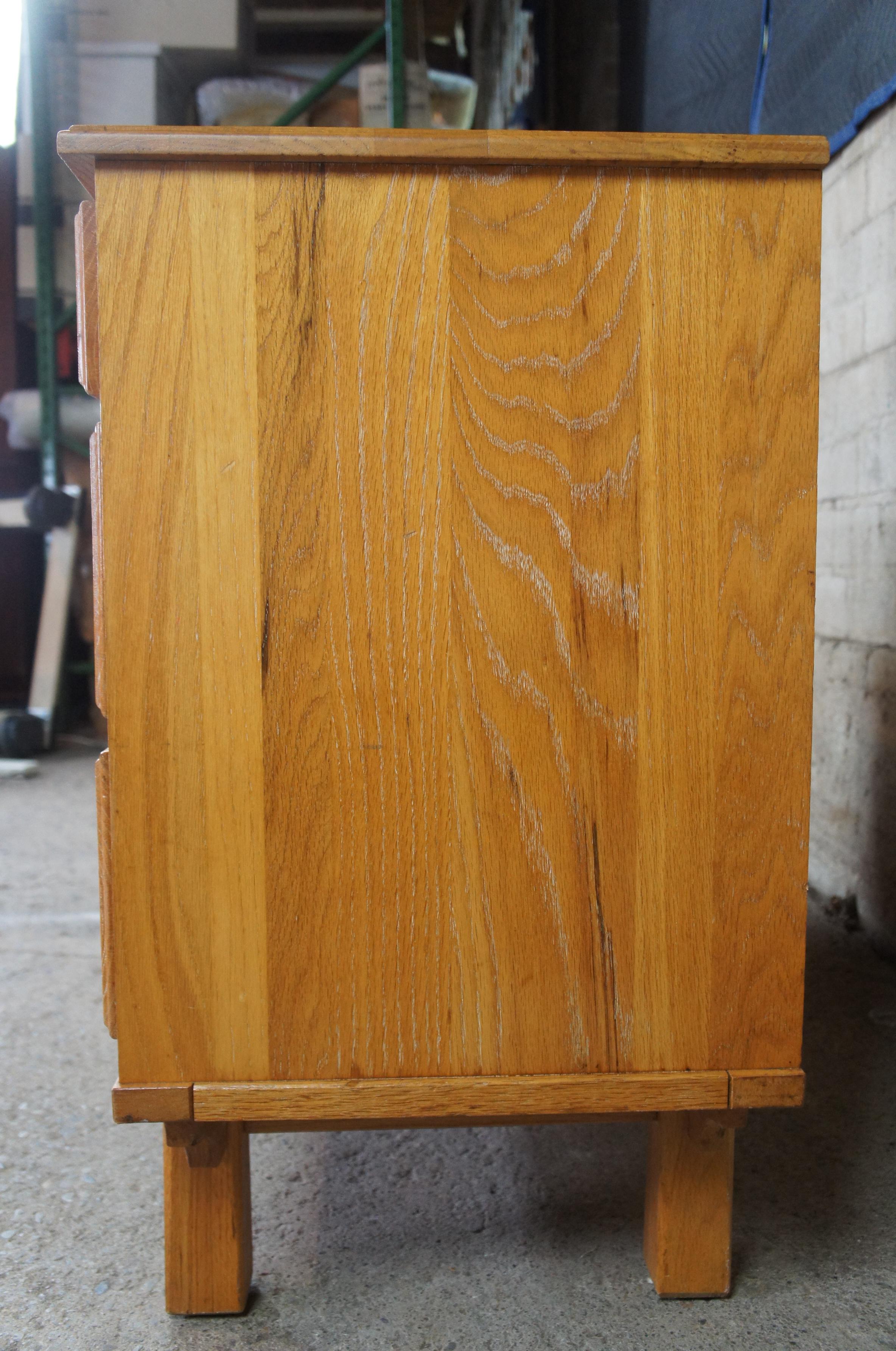 Vintage Westwood of Texas Desert Oak Double Dresser Ranch Southwestern Chest 2