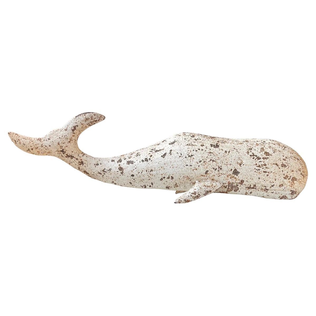 Vintage Whale Sculpture Moby Dick in Iron, 1960s For Sale
