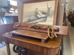 Vintage Whaling Harpoon Decorative Reproduction on Wood Backing.