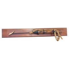Vintage Whaling Harpoon Decorative Reproduction on Wood Backing.