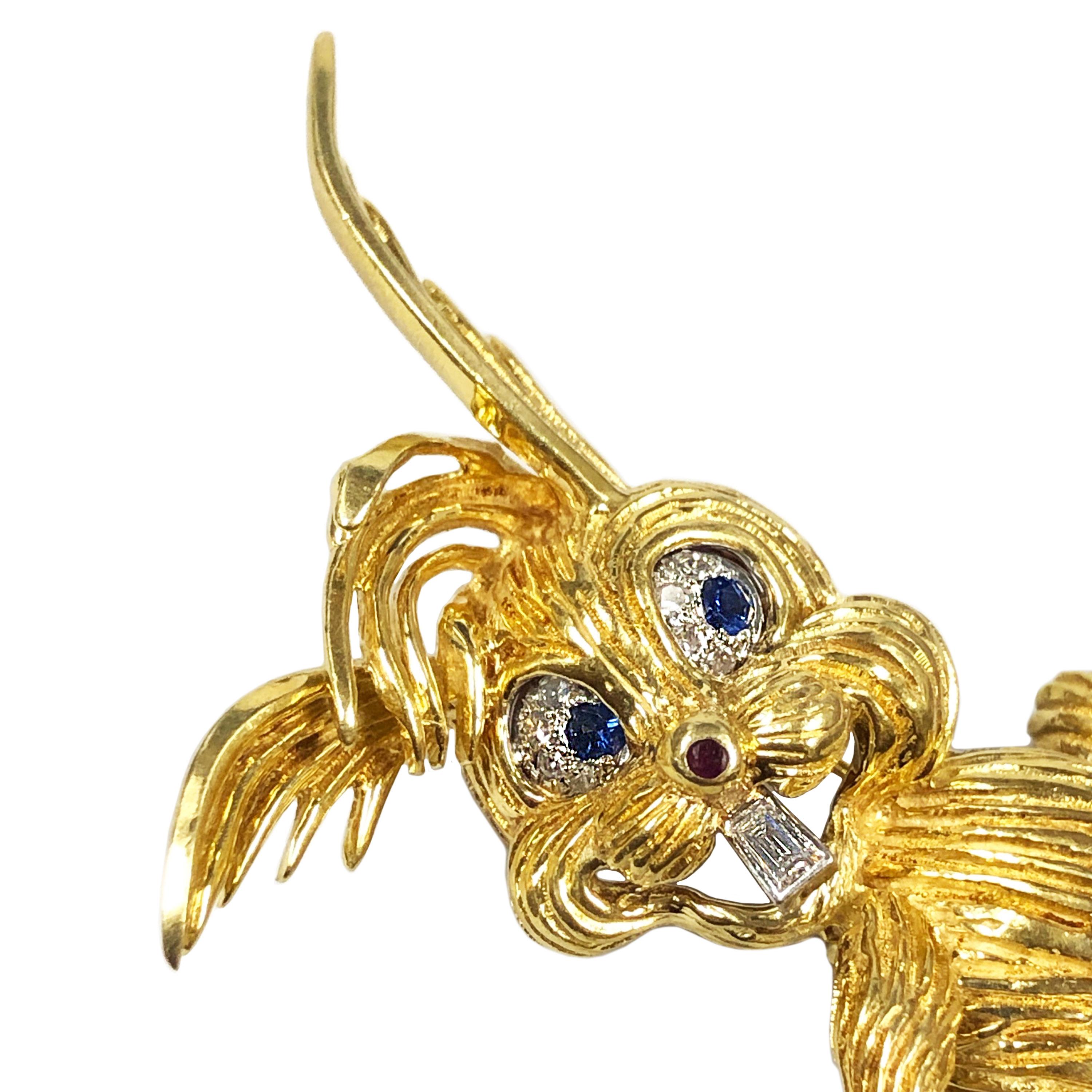 gold furby necklace