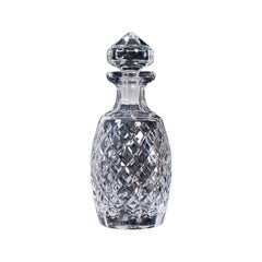 Vintage Whiskey Decanter, English, Glass, Brandy, Spirit Vessel, Circa 1960
