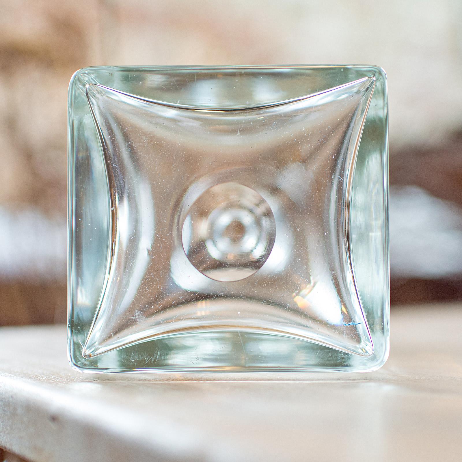 Vintage Whisky Decanter, English, Glass, Bourbon, Spirit Decanter, Mid Century For Sale 4
