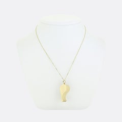 Vintage Whistle Pendant Necklace