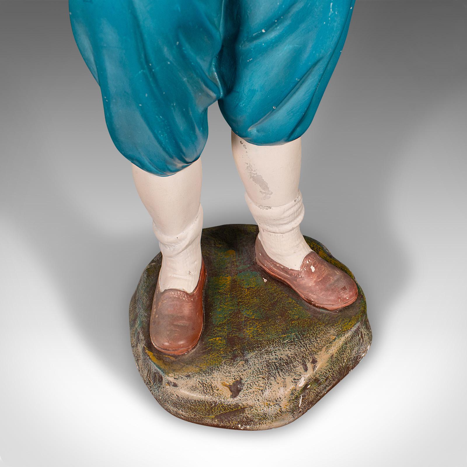 Whistling Boy Figur, englisch, Gips-Dekor, Display Statue, Art déco, Vintage im Angebot 3