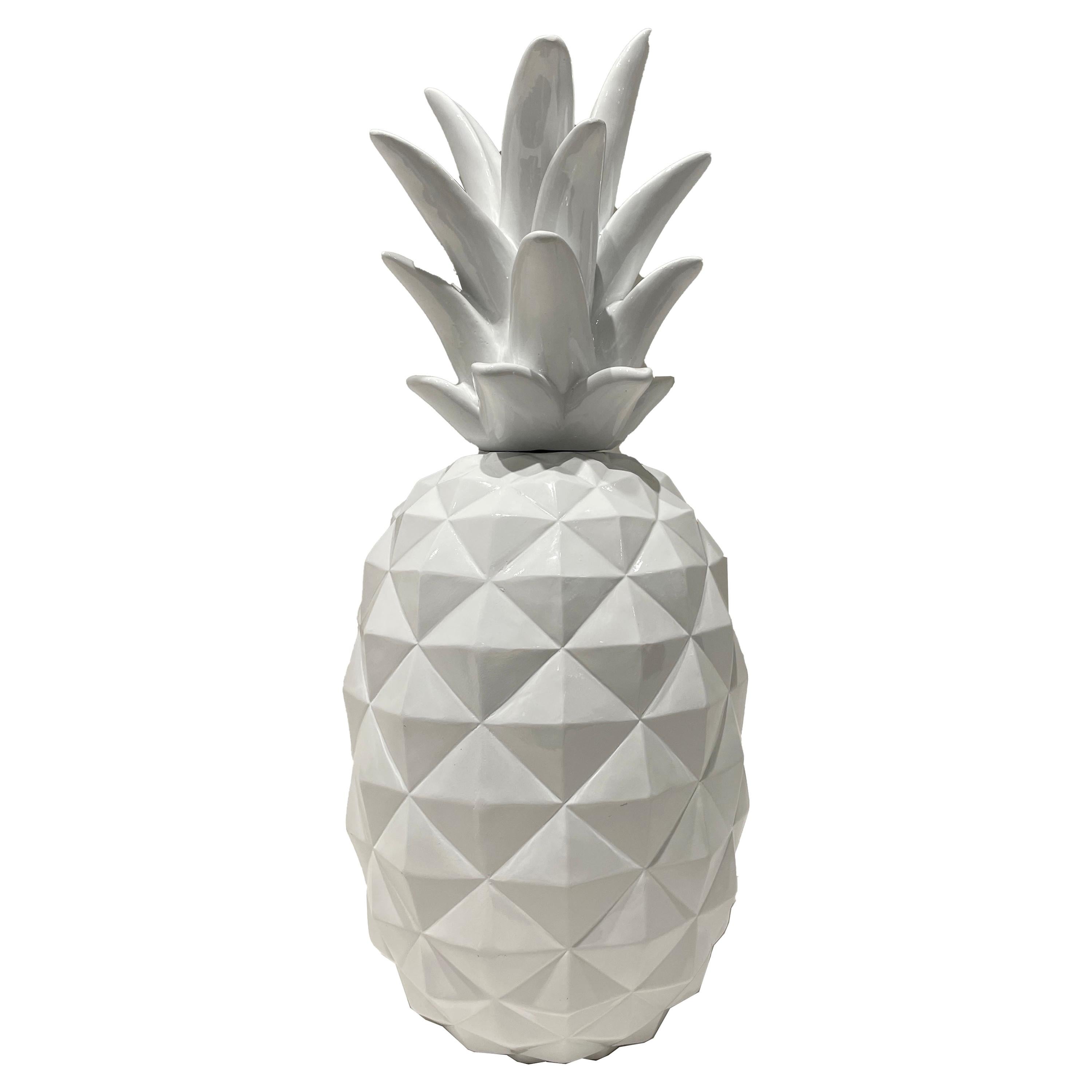 Vintage White Acrylic Pineapple