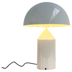 Vintage White Atollo Table Lamp 70 cm by Vico Magistretti for Oluce, 1960s