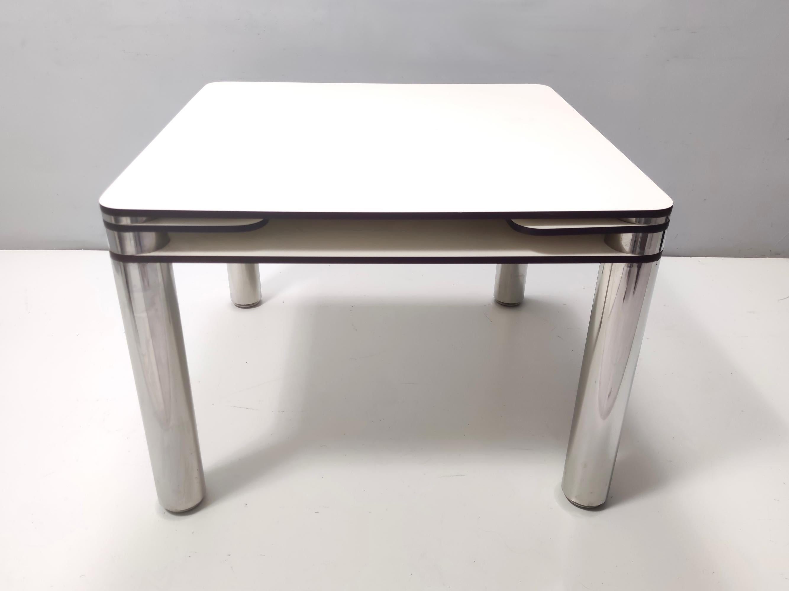 Mid-20th Century Vintage White Beech Game Table 