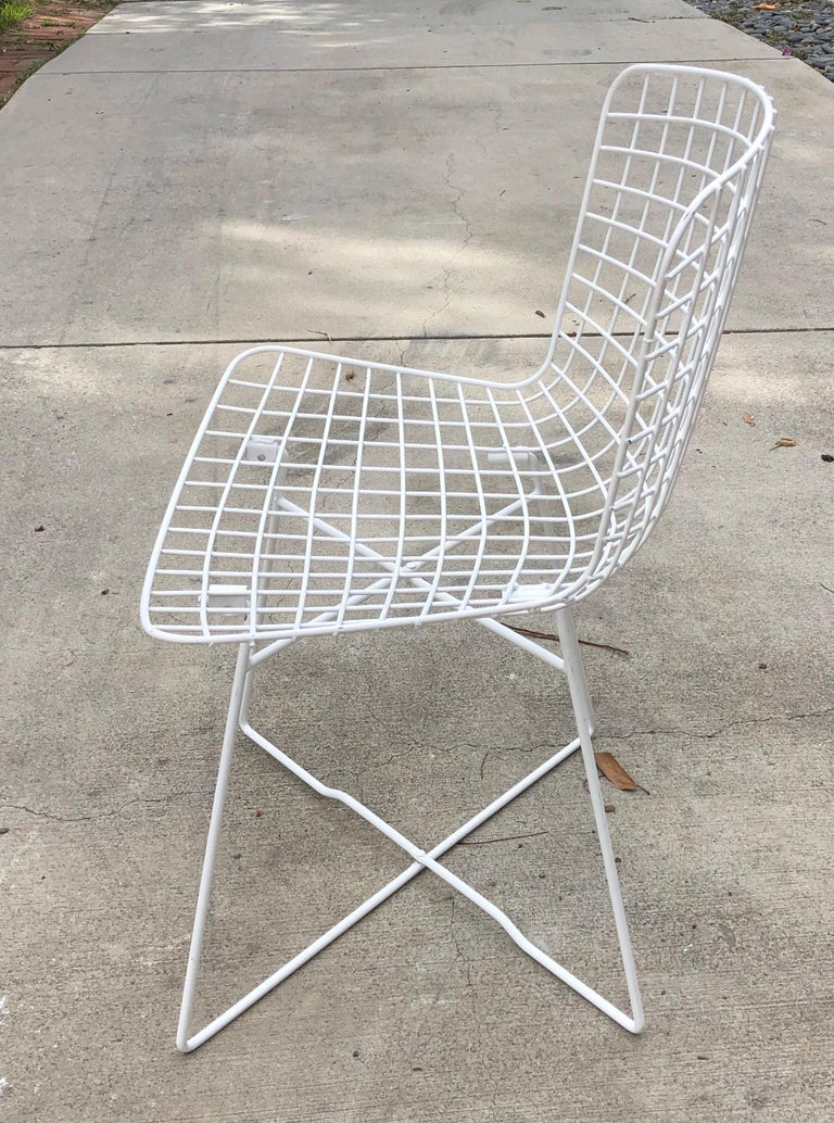 Knoll Sedia Bertoia Bianca KNOLL Poltrona Con Cuscino BERTOIA - Main Image