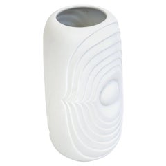 Vintage White Bisque Fine Bone Porcelain Vase by KPM Berlin, Germany, 1960s