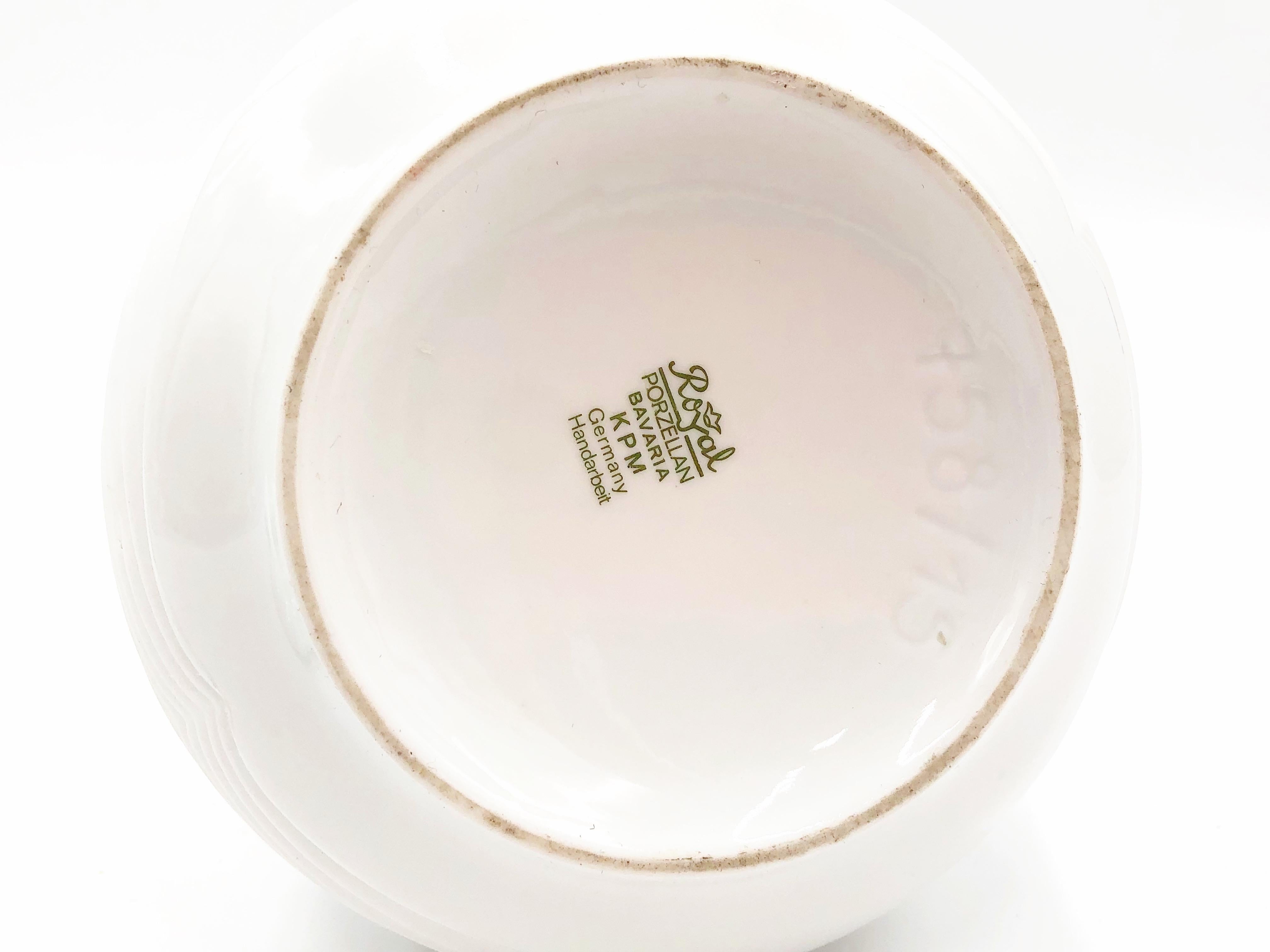 Vintage White Bisque German Fine Bone Porcelain Jar by KPM, circa 1960s For Sale 7