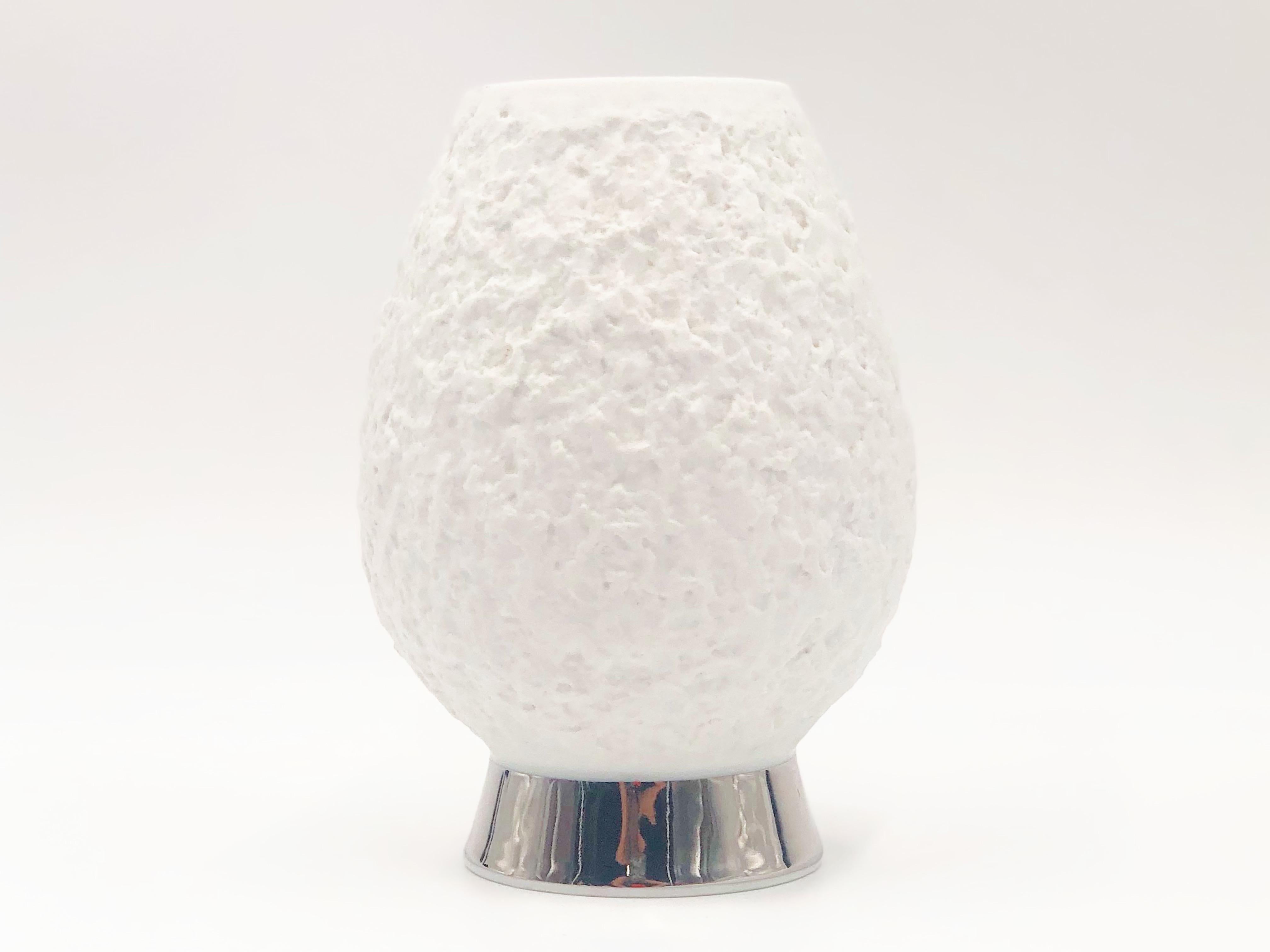 Vintage White Bisque German Fine Bone Porcelain Vase by KPM, circa 1960s For Sale 3