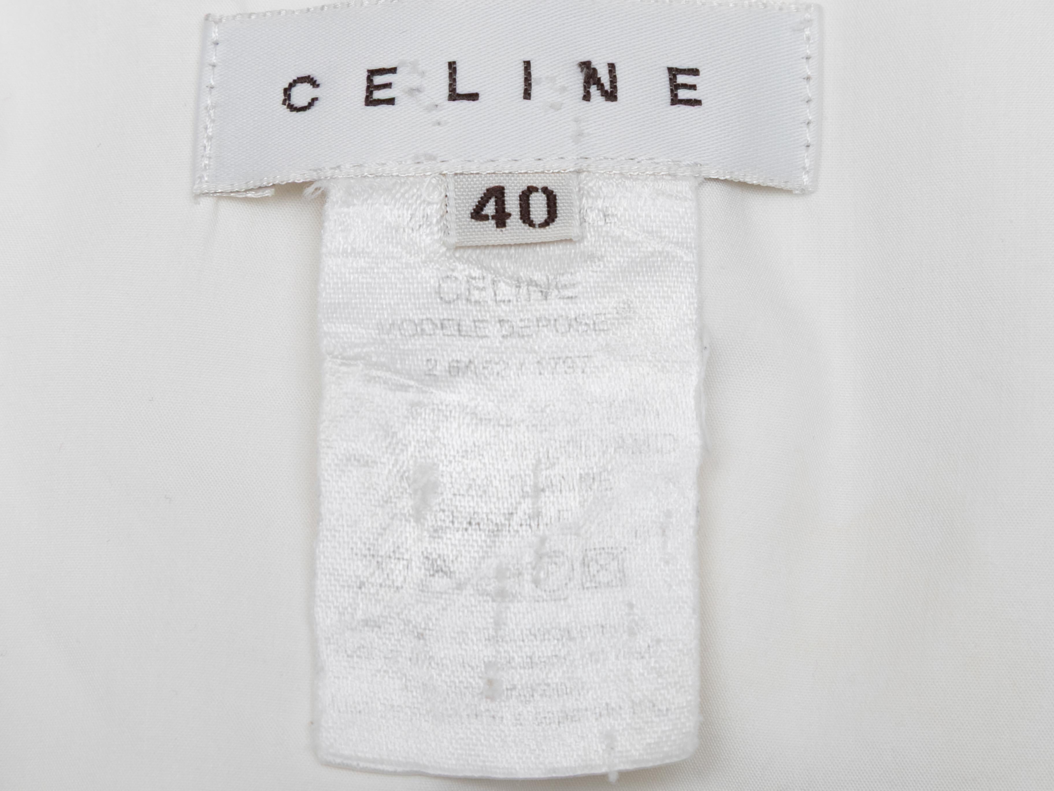 Women's Vintage White Celine 2000s Sleeveless Mini Dress Size EU 40 For Sale