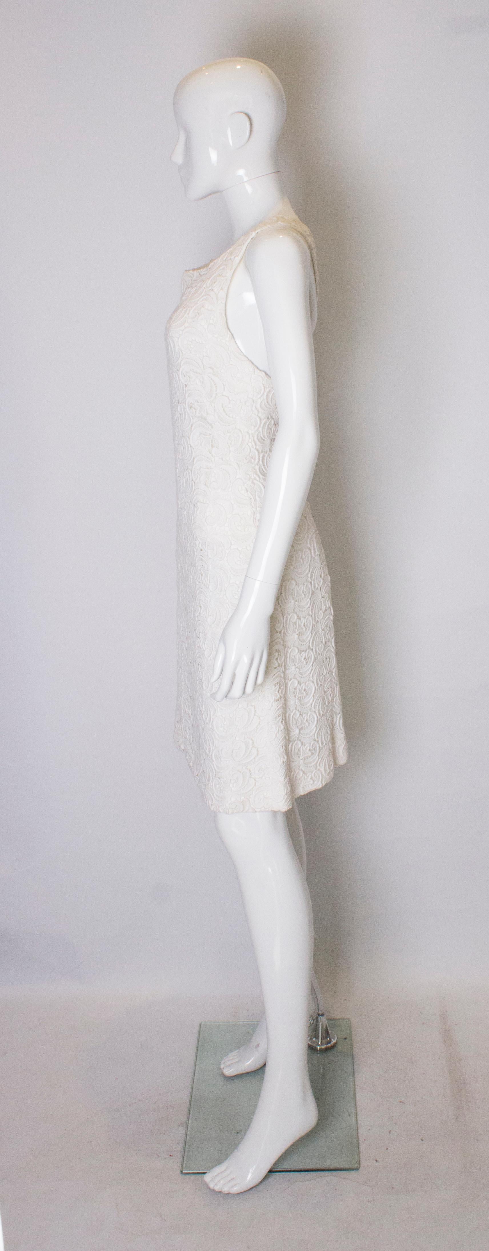 Women's Vintage White Cocktail Dress
