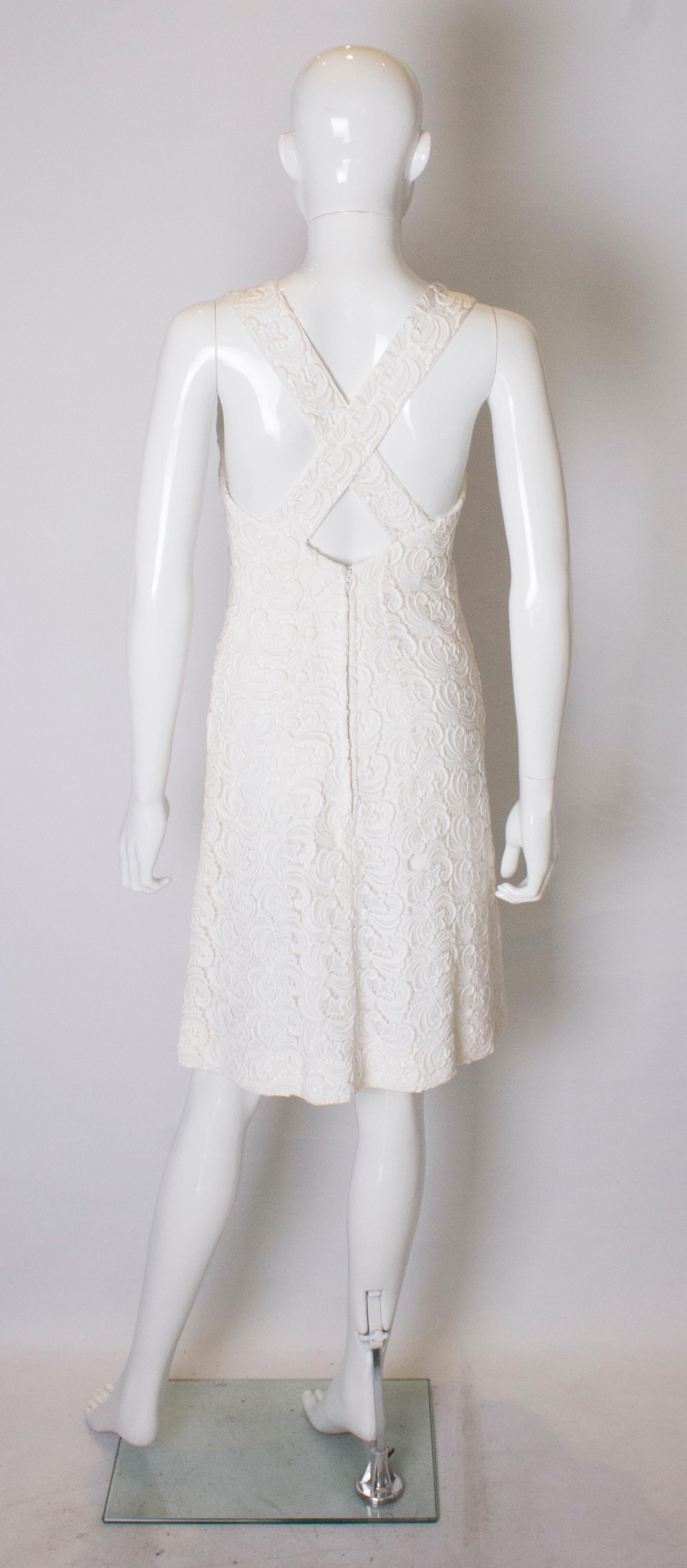 Vintage White Cocktail Dress 2