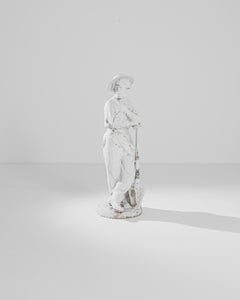 Vintage White Concrete Figure
