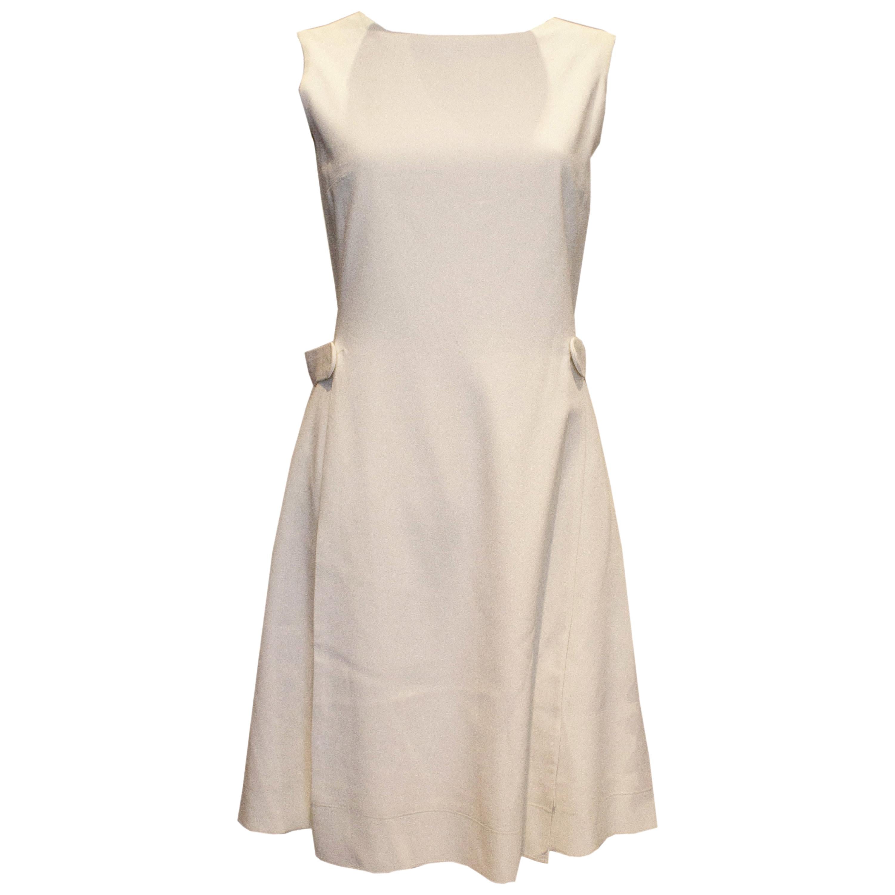 Vintage black and white printed dress flap dress size 6 soft chiffon dress vintage cotton dress tea length dress