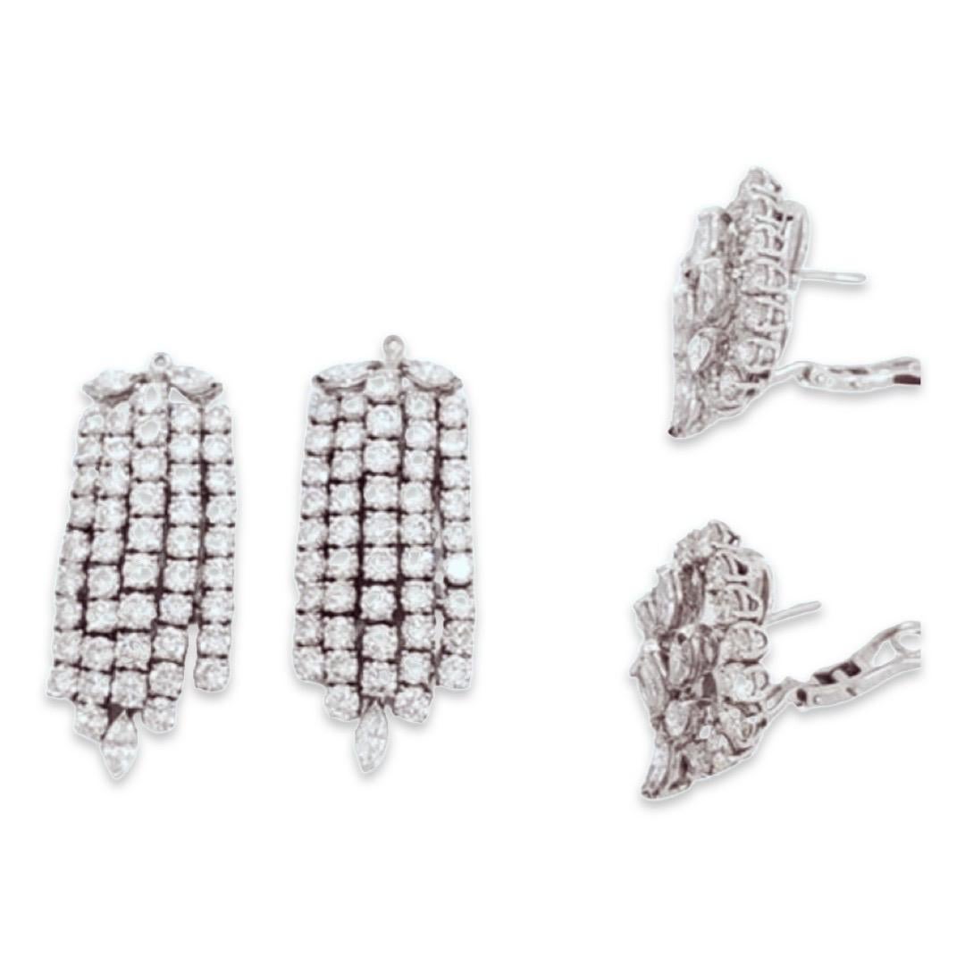 vintage diamond chandelier earrings