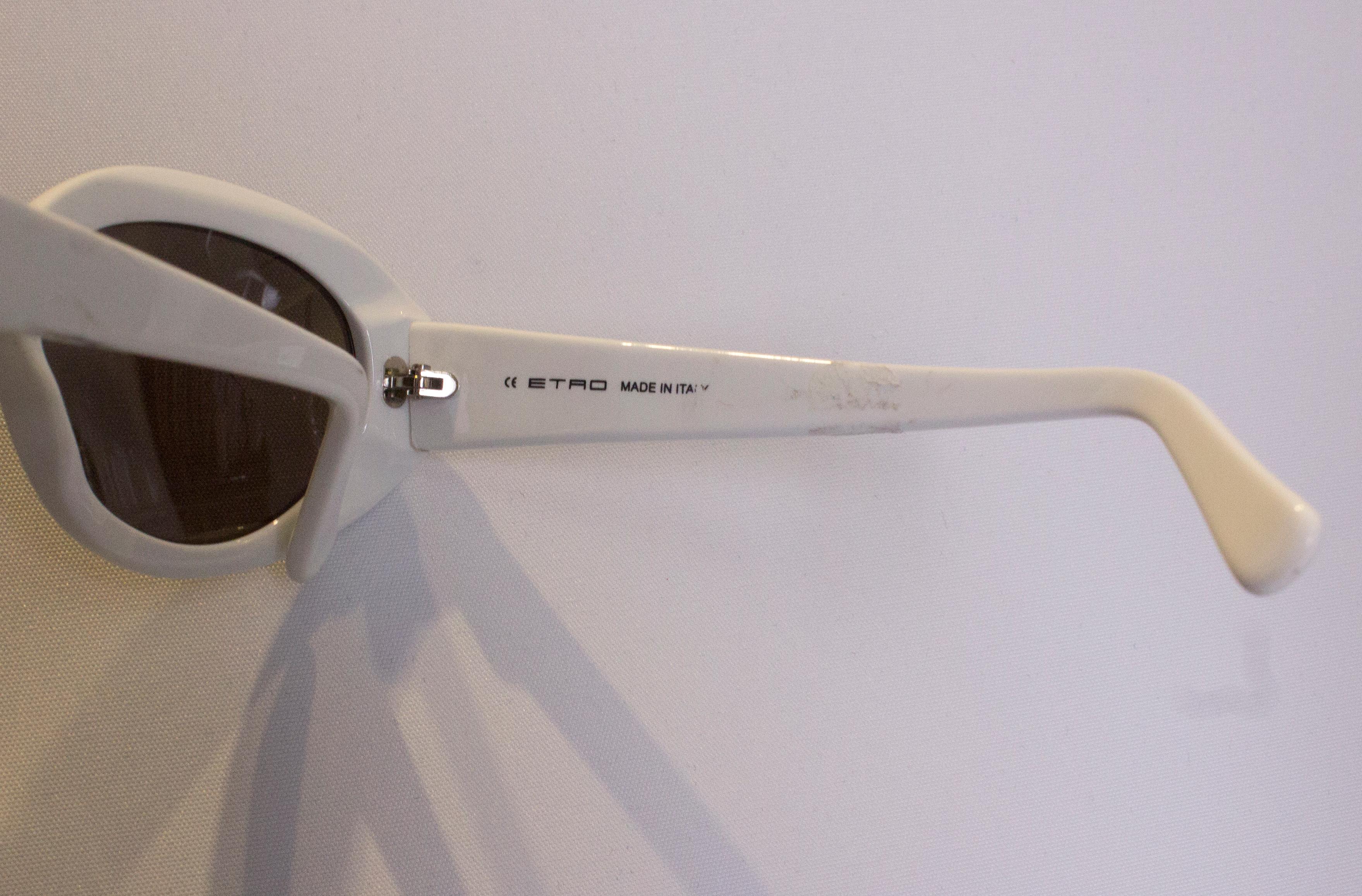 vintage white sunglasses