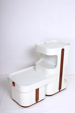 Vintage White Furniture Bar Carlo de Carli for Fiarm Scorze Venezia Italia 1960s